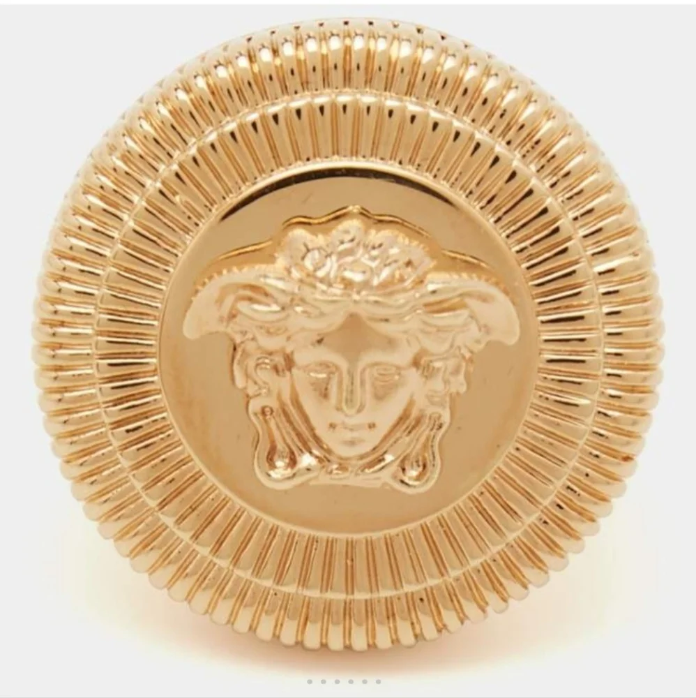 Versace Gold Medusa Unisex Ring - Picture 4 of 11